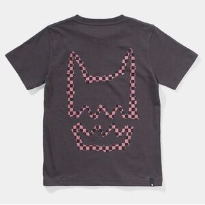 Munster Kids Check Logo T-Shirt in soft black